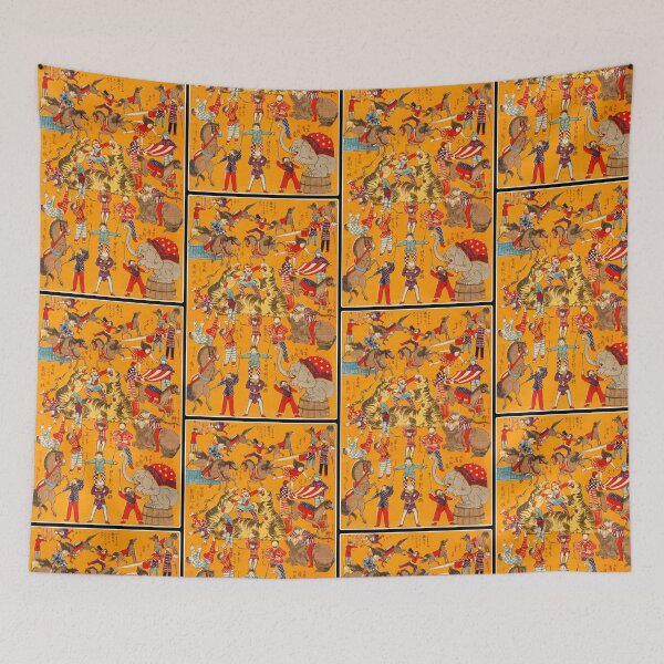 Item preview, Japanese Big Circus Woodblock Prints designed and sold by mad-bull.