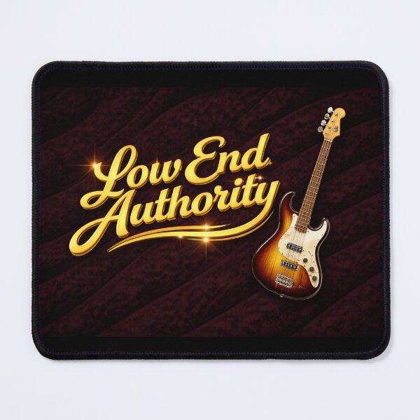 Item preview, Low End Authority – Electric Bass on Black Velvet designed and sold by MySheetMusicArt.