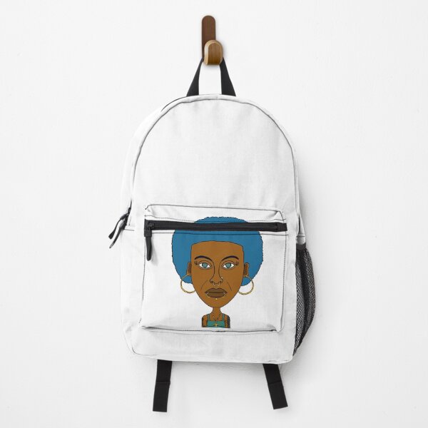 Item preview, Blue Afro Black Altgirl – Ankh & Piercings. Illustration. designed and sold by Eric Sintès.