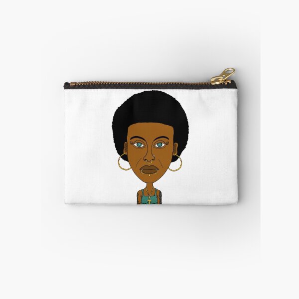 Item preview, Afro Black Altgirl – Ankh, Piercings & Gold Hoop Earrings. Illustration. designed and sold by Eric Sintès.