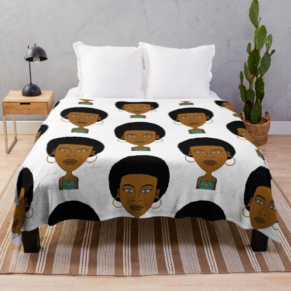 Item preview, Afro Black Altgirl – Ankh, Piercings & Gold Hoop Earrings. Illustration. designed and sold by Eric Sintès.