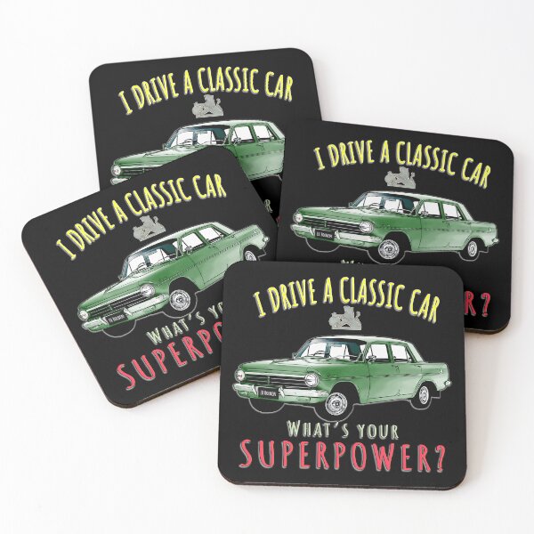 Item preview, I Drive a Classic Green EH Holden What Is Your Superpower – Australian Classic Car Art designed and sold by Michael van der Hoorn.