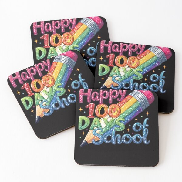 Item preview, Happy 100 Days of School Vibrant Pencil designed and sold by Vexat062Art.