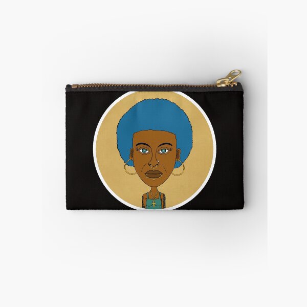 Item preview, Blue Afro Black AltGirl – Ankh & Piercings. Illustration. Circle Edition. designed and sold by Eric Sintès.
