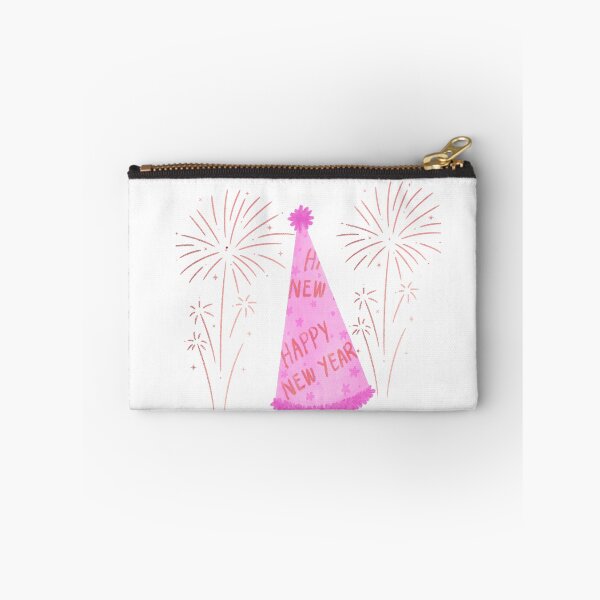 Item preview, Happy New Year Pink Party Hat with Fireworks designed and sold by 1234saad.