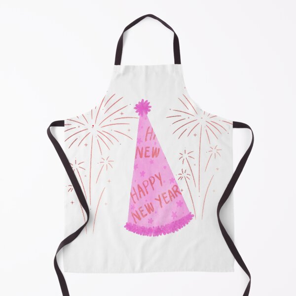 Item preview, Happy New Year Pink Party Hat with Fireworks designed and sold by 1234saad.
