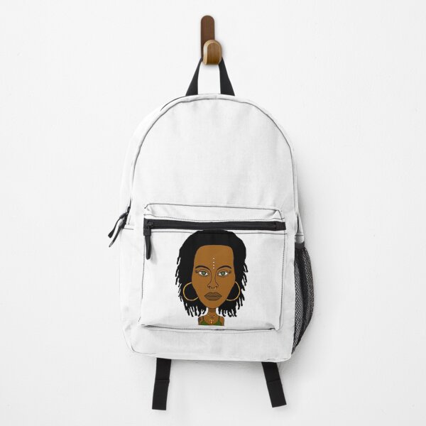 Item preview, Illustration of Black AltGirl with Dreadlocks, Ankh Necklace and Face Paint Dots. designed and sold by Eric Sintès.