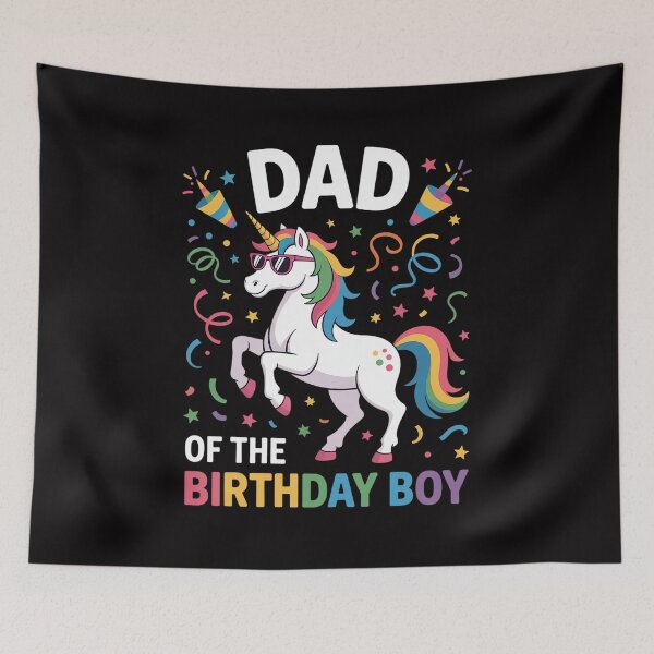Item preview,  Dad Of The Birthday Boy Dabbing Unicorn Family B-day designed and sold by Vexat062Art.