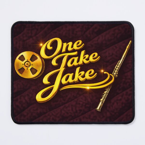 Item preview, One Take Jake – Flute Edition (Gold on Black Velvet) designed and sold by MySheetMusicArt.