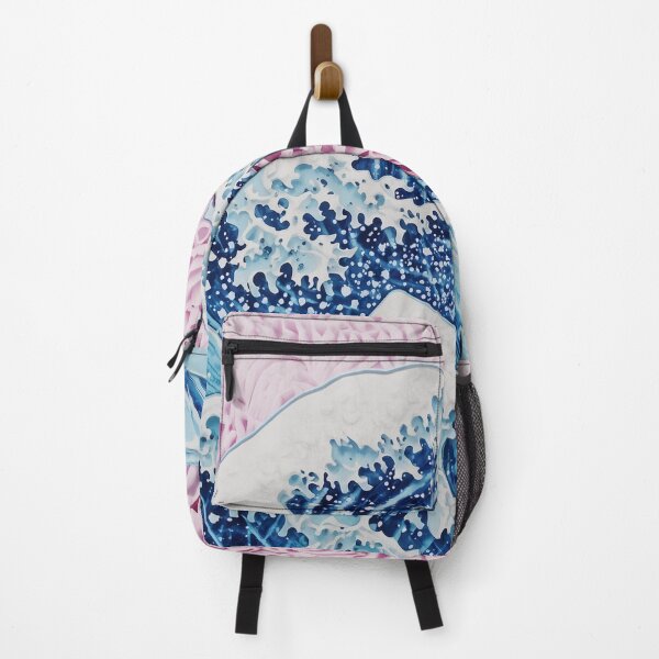 Item preview, The Great Wave Cotton Candy Art - Pastel Hokusai Japanese Wave designed and sold by Disco-Dazzler.