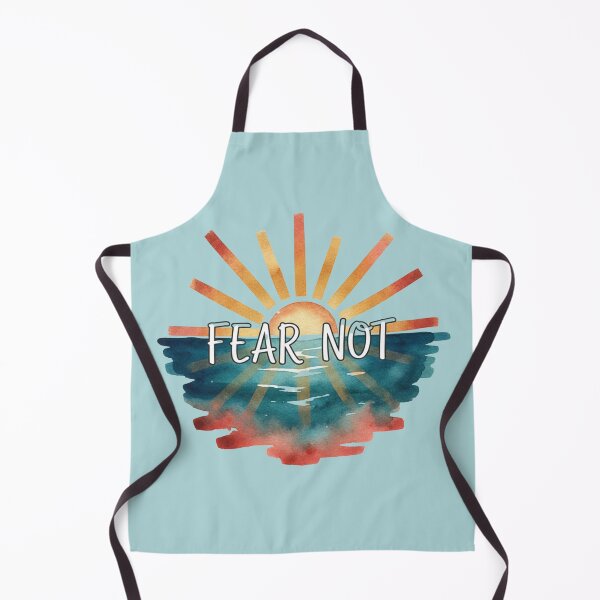 Item preview, Fear Not – Watercolor Sunrise Over Ocean, Christian Encouragement Quote designed and sold by Sinfulchicken.