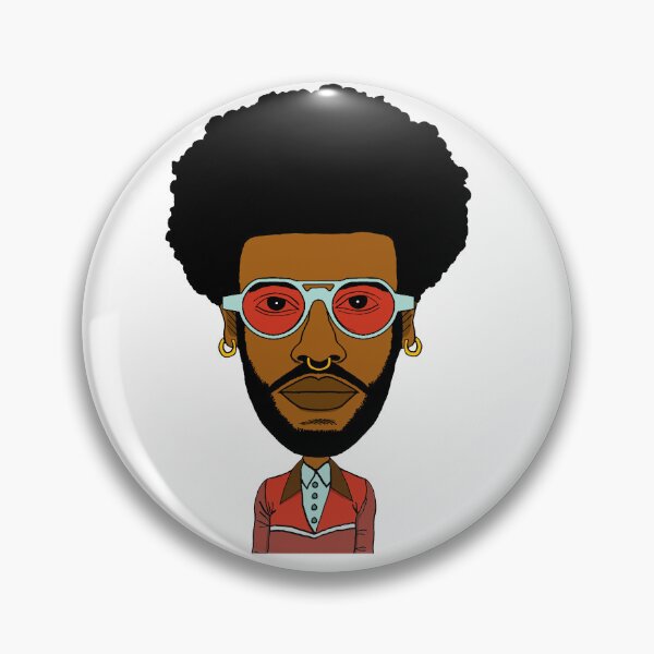 Item preview, Cool Black AltBoy with Afro hair, Blue Sunglasses & Nose Piercing. Illustration. designed and sold by Eric Sintès.