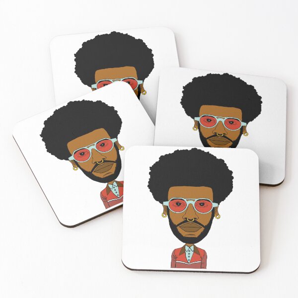 Item preview, Cool Black AltBoy with Afro hair, Blue Sunglasses & Nose Piercing. Illustration. designed and sold by Eric Sintès.