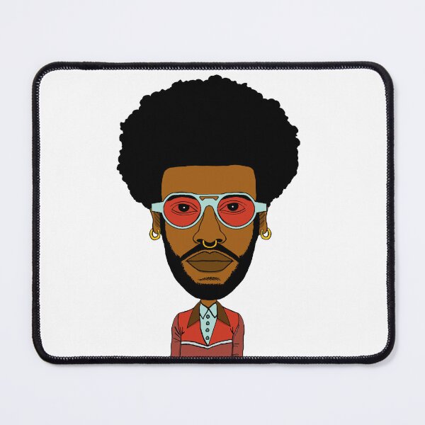 Item preview, Cool Black AltBoy with Afro hair, Blue Sunglasses & Nose Piercing. Illustration. designed and sold by Eric Sintès.