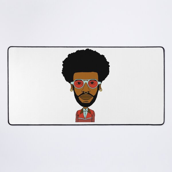 Item preview, Cool Black AltBoy with Afro hair, Blue Sunglasses & Nose Piercing. Illustration. designed and sold by Eric Sintès.