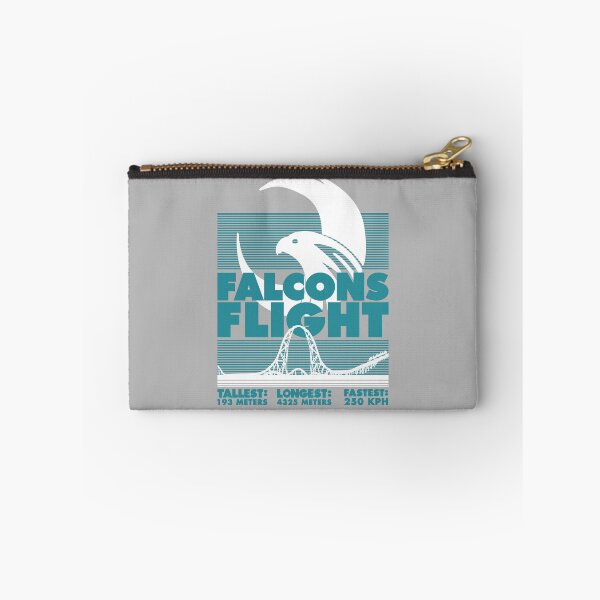 Artikelvorschau, Falcons Flight Six Flags Teal Design entworfen und verkauft von CoasterGeekery.