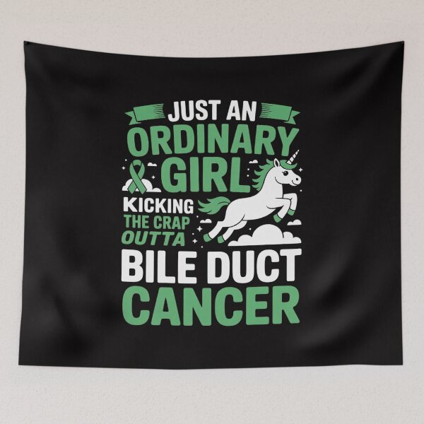 Item preview, Bile Duct Cancer Fighter Survivor Girl Unicorn Awareness designed and sold by Vexat062Art.