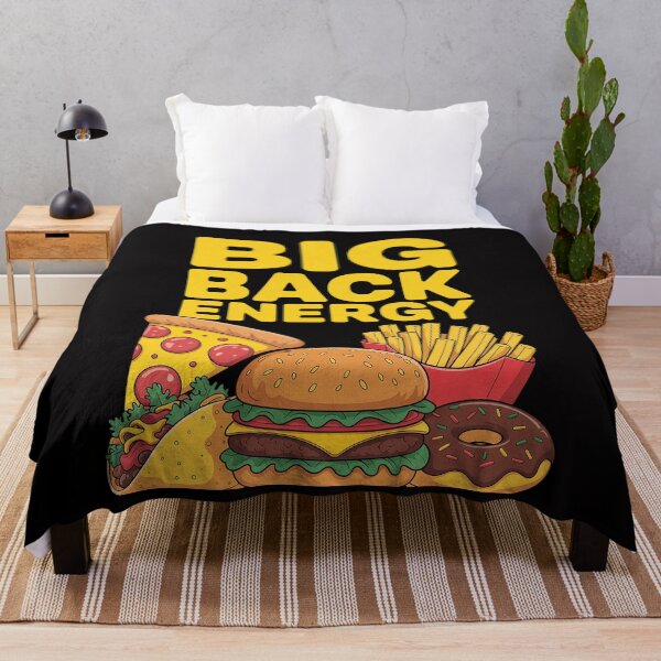 Item preview, Big Back Energy Snacks Hamburger French Fries designed and sold by Vexat062Art.