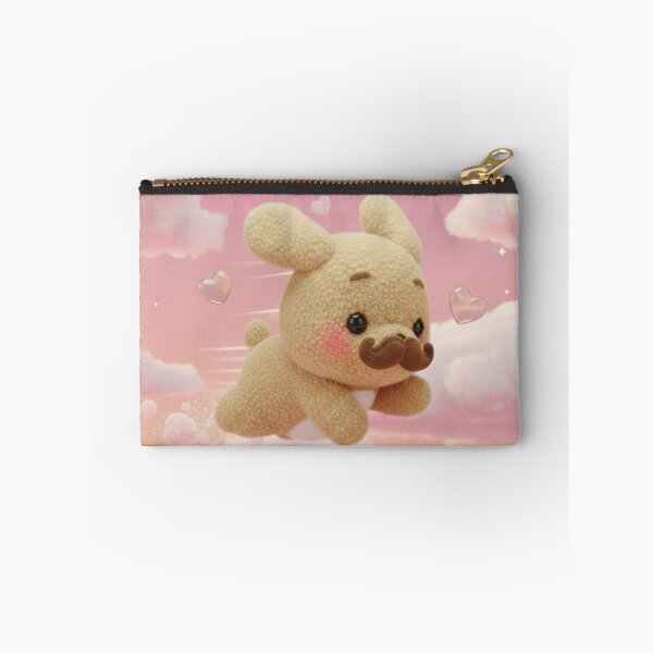 Item preview, Flying Moustache Puppy in Pink Clouds designed and sold by Jchan24.
