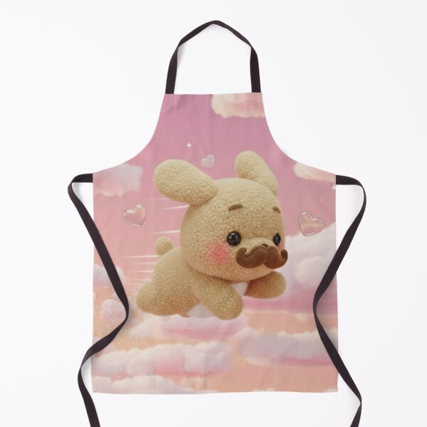 Item preview, Flying Moustache Puppy in Pink Clouds designed and sold by Jchan24.