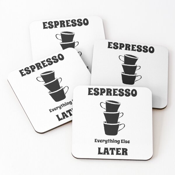 Artikelvorschau, Espresso, alles andere später – Kaffeeliebhaber entworfen und verkauft von VinoVibesApp.