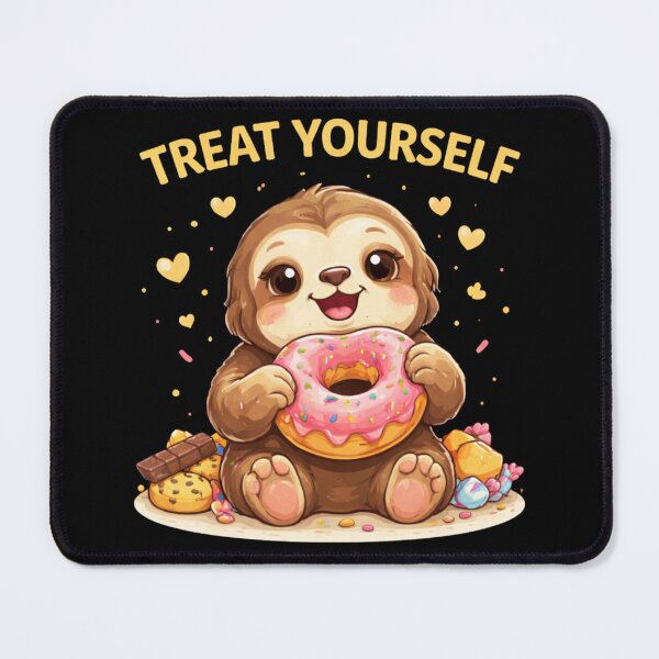Item preview, Treat Yourself Cute Sloth Donut designed and sold by Papier Atelier Art.