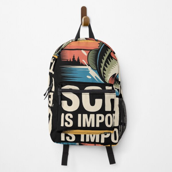 Item preview, School is Important But Fishing is Importanter Fish Bass Men designed and sold by KristieRamsey.