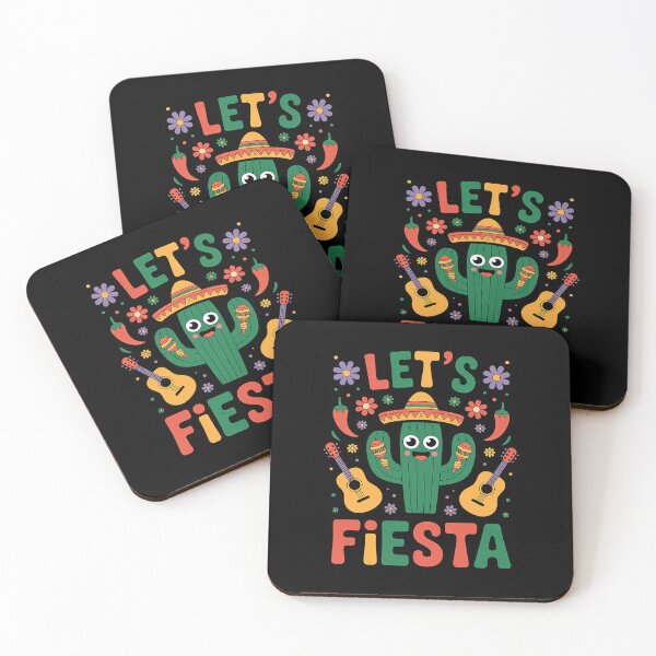 Item preview, Lets Fiesta Cinco De Mayo with Guitar Cactus Sombrero designed and sold by KristieRamsey.