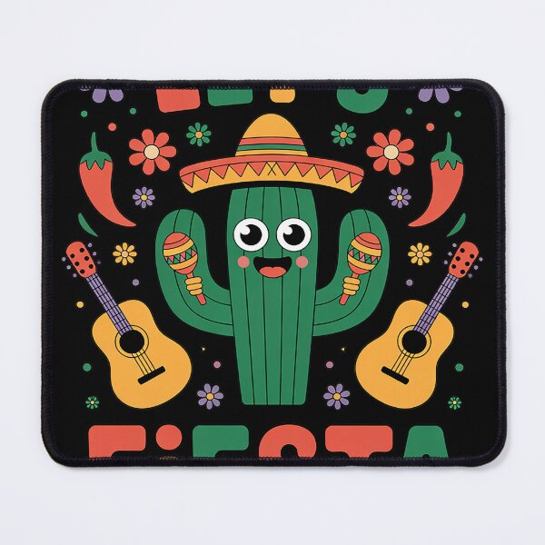 Item preview, Lets Fiesta Cinco De Mayo with Guitar Cactus Sombrero designed and sold by KristieRamsey.
