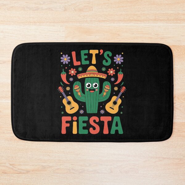 Item preview, Lets Fiesta Cinco De Mayo with Guitar Cactus Sombrero designed and sold by KristieRamsey.