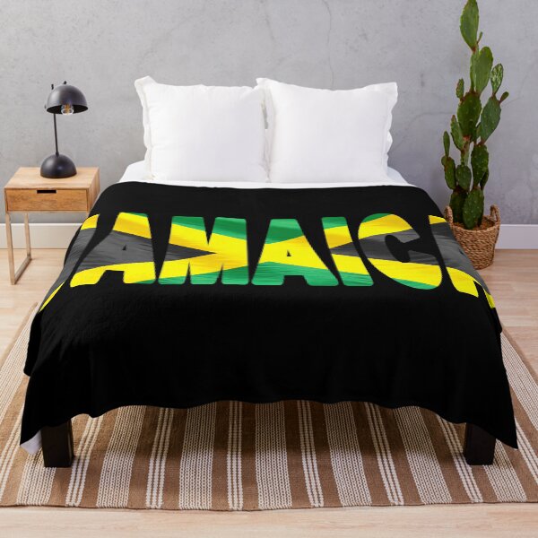Item preview, JAMAICA - Flag Flying in Wind cut to Letters Souvenir Sticker Shirt designed and sold by Adam Gormley.