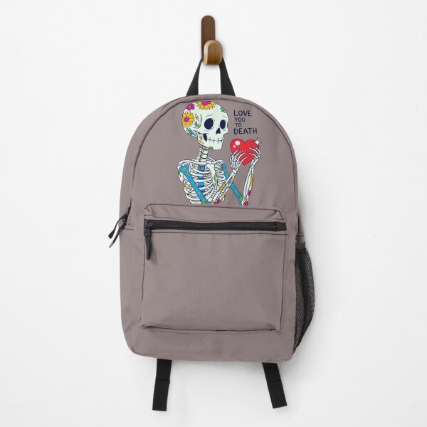 Item preview, Colorful Retro Skeleton "Love You To Death" Valentine Gift designed and sold by Design_Your_Day.