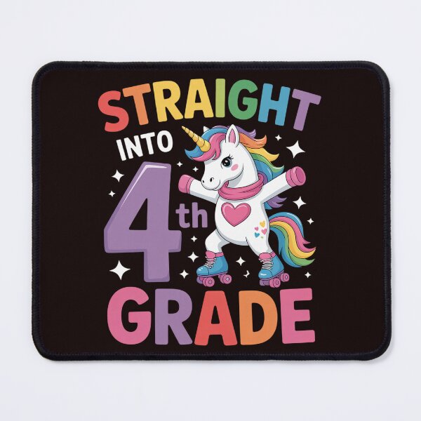 Item preview, Back to School First Day of 4th Grade Unicorn Flossing designed and sold by MichaelStalkas.