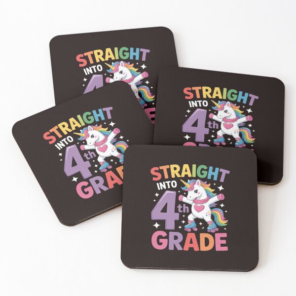 Item preview, Back to School First Day of 4th Grade Unicorn Flossing designed and sold by MichaelStalkas.
