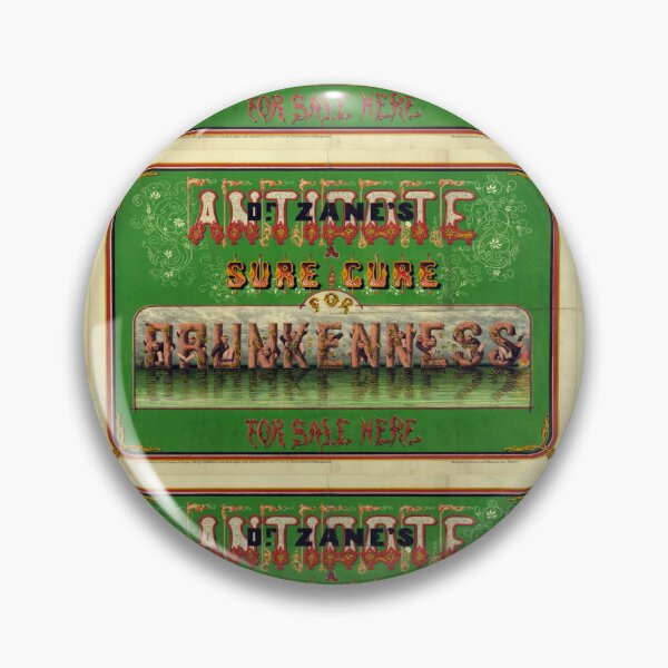 Item preview, Antidote for Drunkenness Sure Cure Vintage Advertisement  designed and sold by BlueLineLAX.