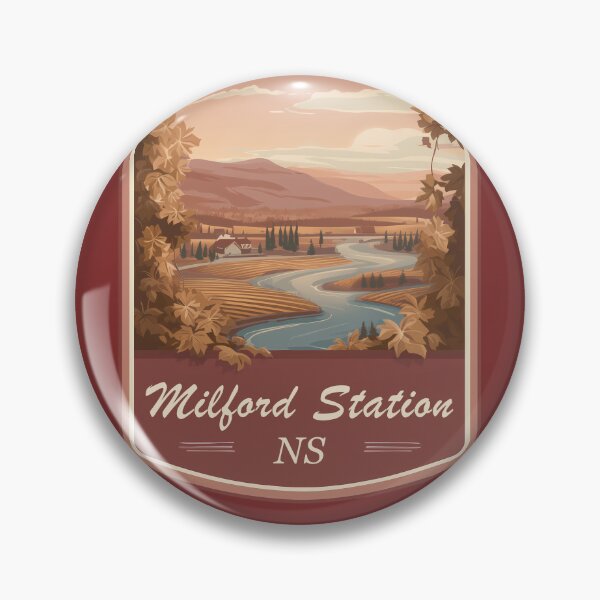 Item preview, Milford Station NS Riverside Autumn Riverside Nova Scotia Canada designed and sold by meganohm.