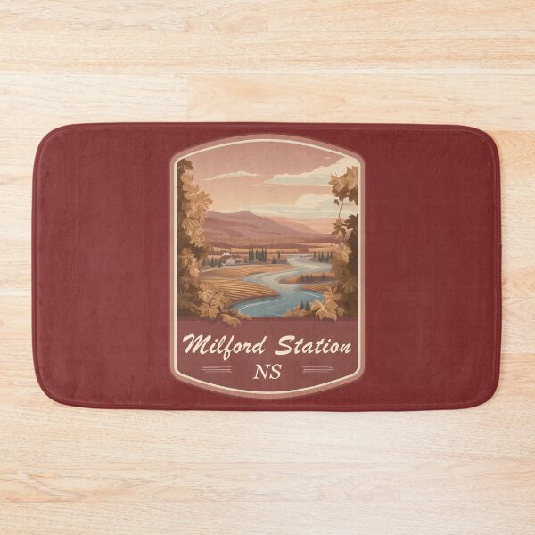 Item preview, Milford Station NS Riverside Autumn Riverside Nova Scotia Canada designed and sold by meganohm.