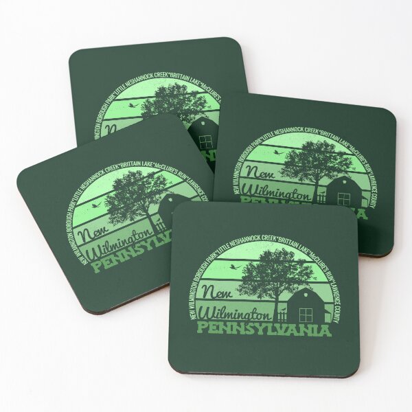 Item preview, New Wilmington Pennsylvania Sunset Retro Vintage Local Pride Logo designed and sold by CRHPOD20.