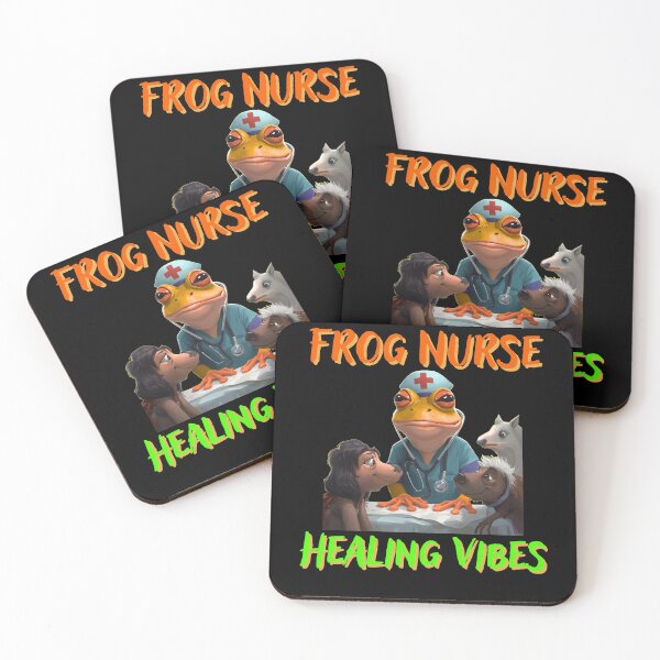 Item preview, Nurse Frog Funny Illustration designed and sold by StaticMood.