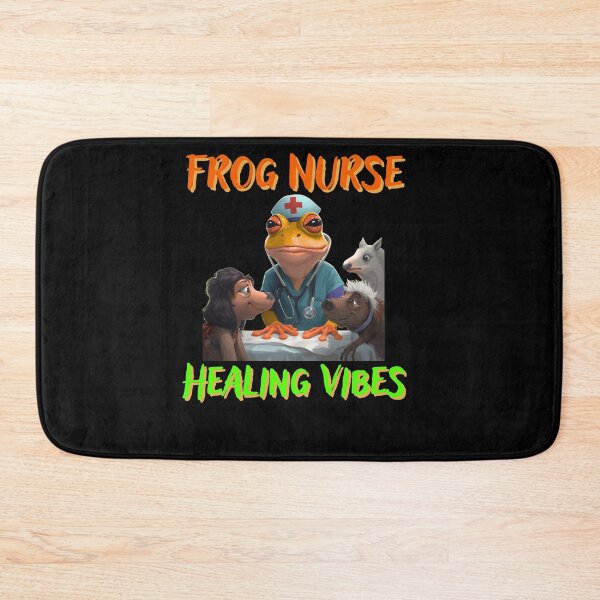 Item preview, Nurse Frog Funny Illustration designed and sold by StaticMood.