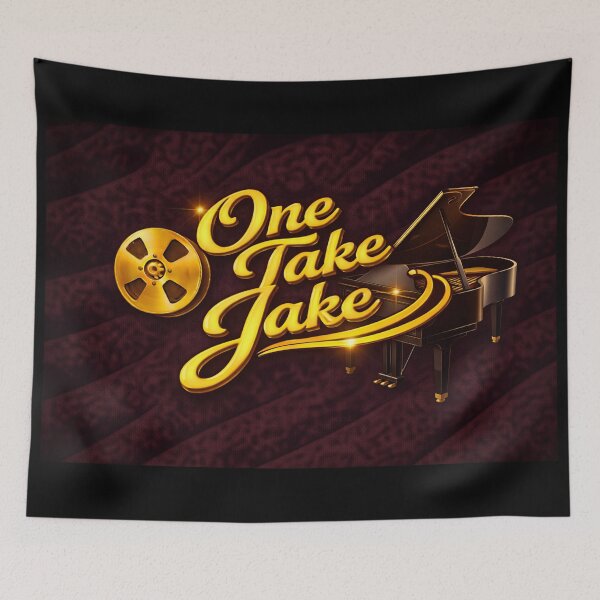Item preview, One Take Jake – Piano Edition (Gold on Black Velvet) designed and sold by MySheetMusicArt.