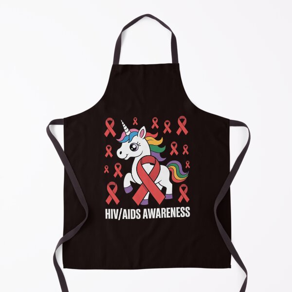 Item preview, Dabbing Unicorn Red Ribbon HIV AIDS Awareness Support Day designed and sold by MichaelStalkas.