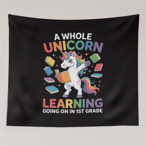 Item preview, 1st grade unicorn first day at School preschool teacher designed and sold by HesterFoley.