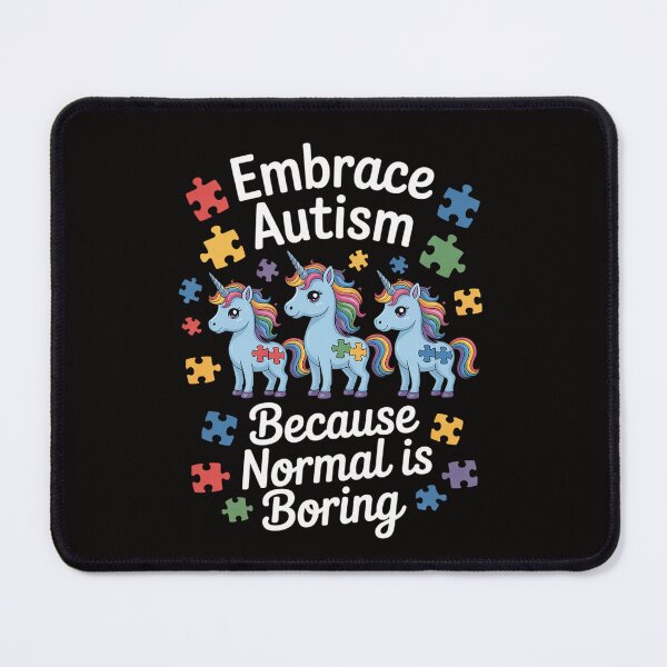 Item preview, Embrace Autism Because Normal Is Boring Unicorn Autism Day designed and sold by HesterFoley.