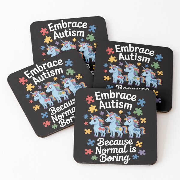 Item preview, Embrace Autism Because Normal Is Boring Unicorn Autism Day designed and sold by HesterFoley.