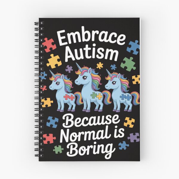 Item preview, Embrace Autism Because Normal Is Boring Unicorn Autism Day designed and sold by HesterFoley.