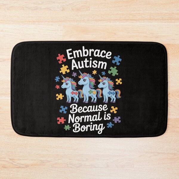 Item preview, Embrace Autism Because Normal Is Boring Unicorn Autism Day designed and sold by HesterFoley.