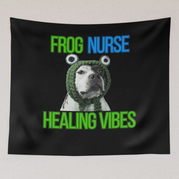 Item preview, Sana Sana Colita De Rana Funny Nurse Illustration designed and sold by StaticMood.