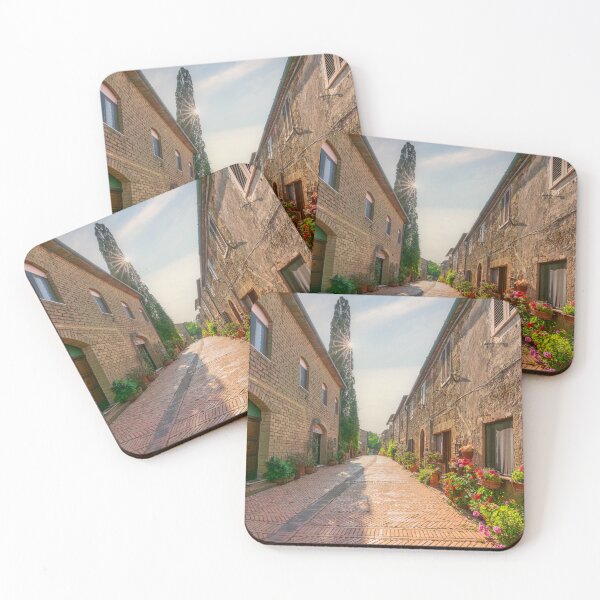 Item preview, Street in Sovana, flowers and old building. Tuscany, Italy designed and sold by Stefano Orazzini.