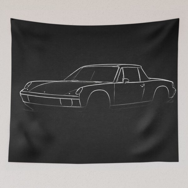 Item preview,  Porsche 914 6 Inspired Minimalist Silhouette Abstract Line Art  designed and sold by Geo.